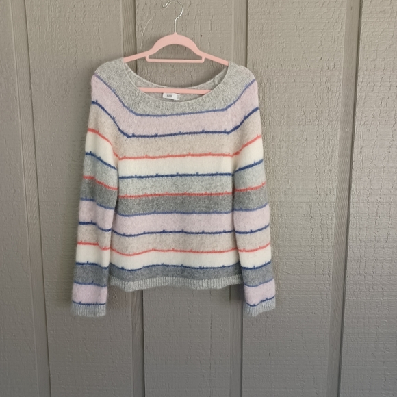 Closed Alpaca Blend Striped Sweater Size M Women Preppy Long Sleeve Pullover - Picture 1 of 11